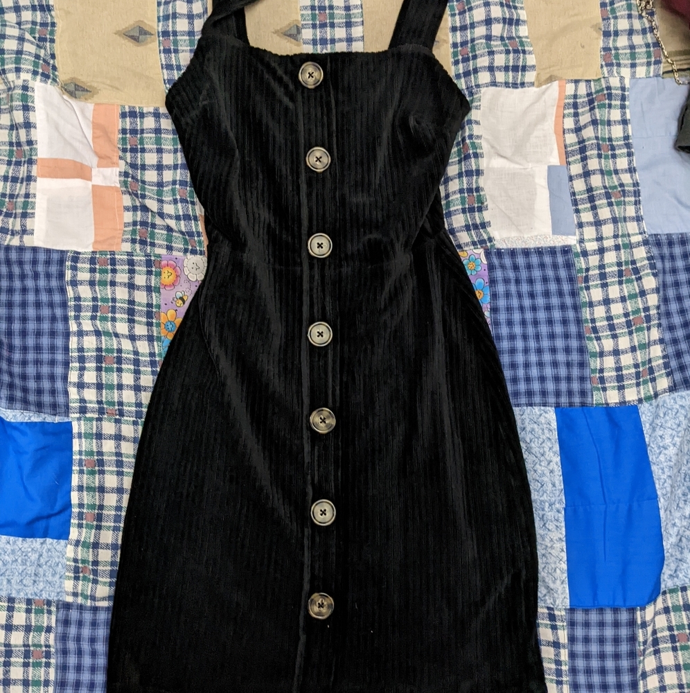 Corduroy midi dress